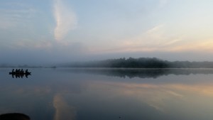 Morgendämmerung über dem Ubud River